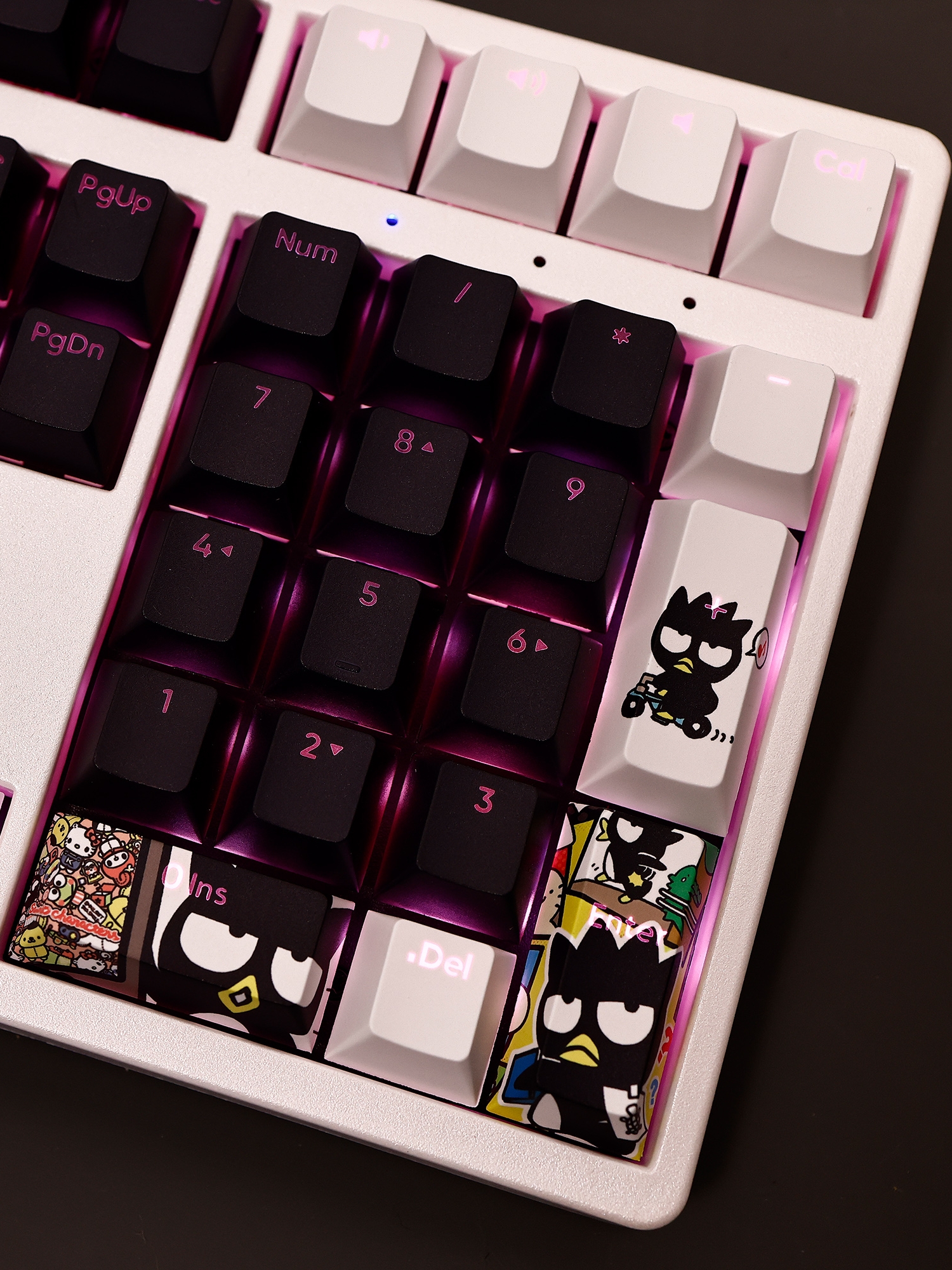 酷企鵝三麗鷗透光RGB108鍵標準配列衛星軸鍵帽-ZUIHANG SHOP