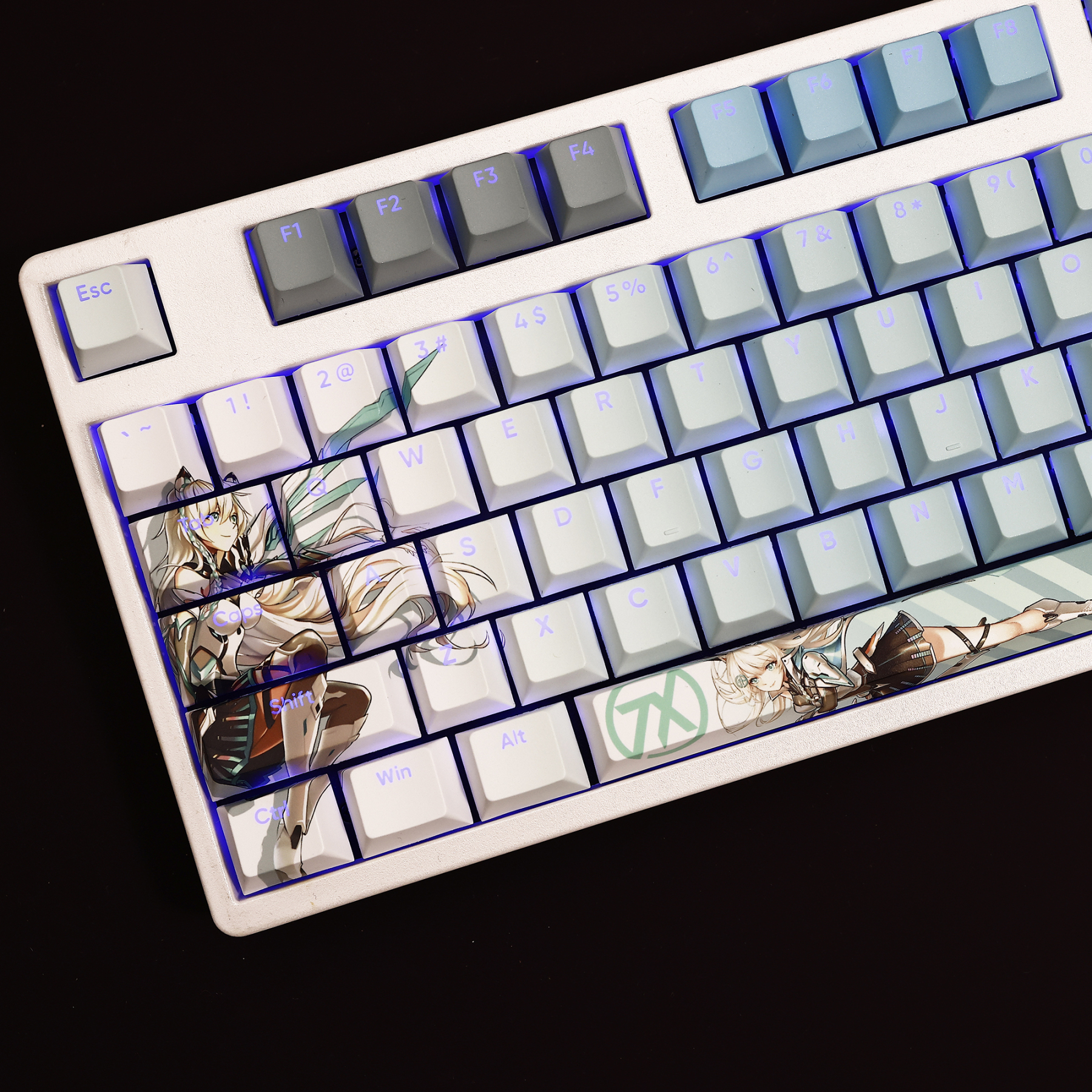 天選姬透光RGB108鍵標準配列衛星軸鍵帽