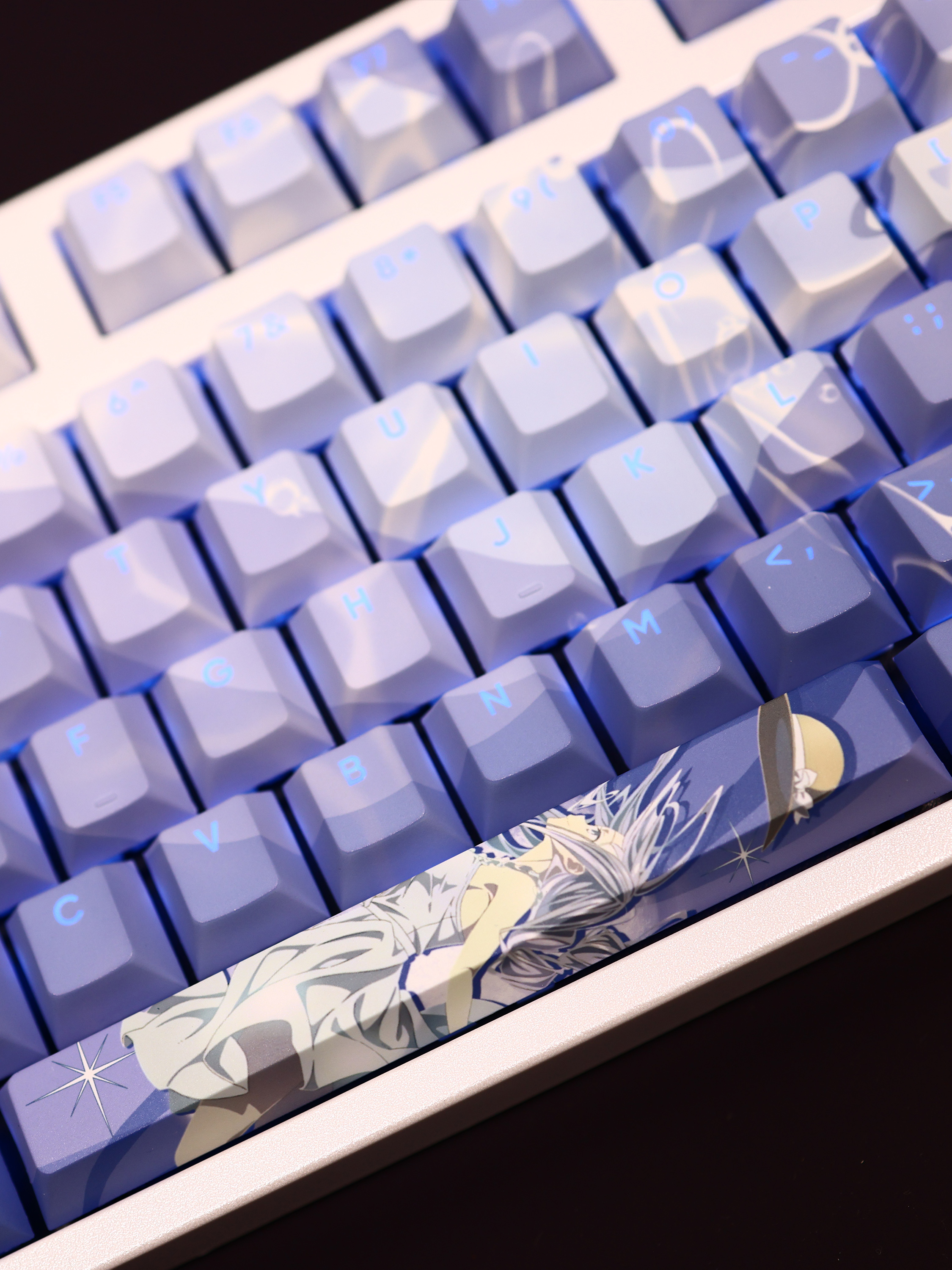 約會大作戰崇宮澪透光RGB108鍵標準配列衛星軸鍵帽-ZUIHANG SHOP