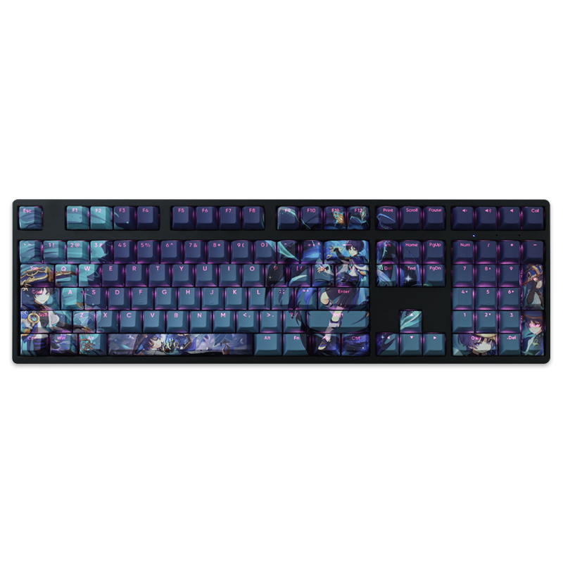 原神散兵透光RGB108鍵標準配列衛星軸鍵帽