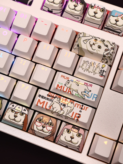MUR貓透光RGB108鍵標準配列衛星軸鍵帽-ZUIHANG SHOP