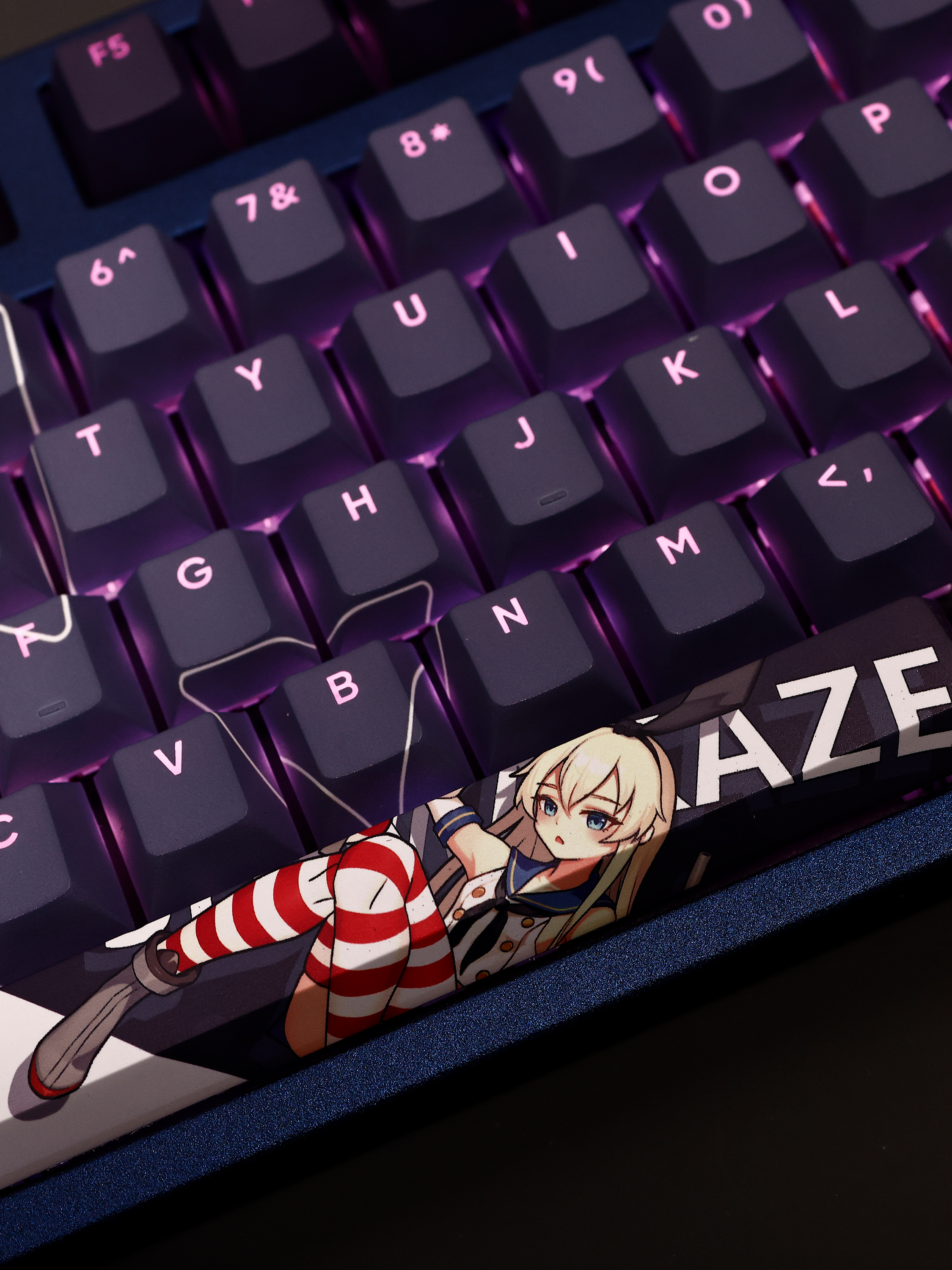 艦隊Collection島風透光RGB108鍵標準配列衛星軸鍵帽-ZUIHANG SHOP