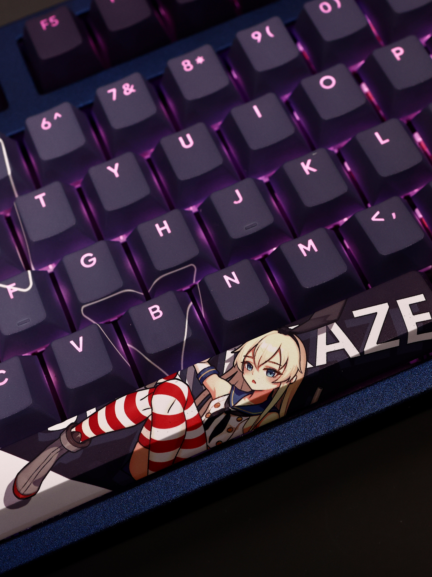 艦隊Collection島風透光RGB108鍵標準配列衛星軸鍵帽-ZUIHANG SHOP