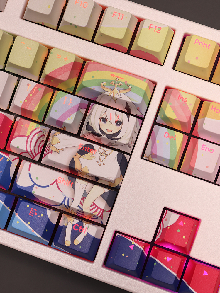 派蒙原神透光RGB108鍵標準配列衛星軸鍵帽-ZUIHANG SHOP