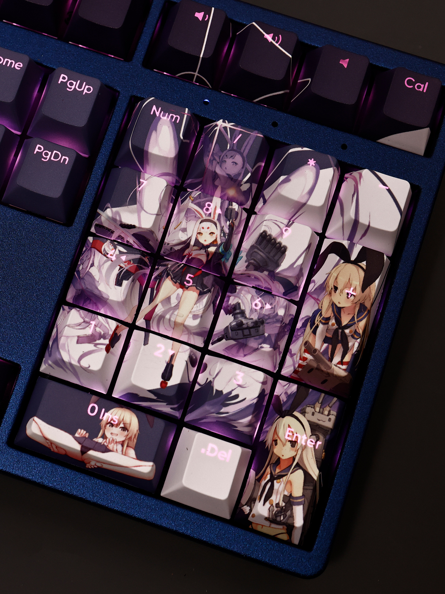 艦隊Collection島風透光RGB108鍵標準配列衛星軸鍵帽-ZUIHANG SHOP