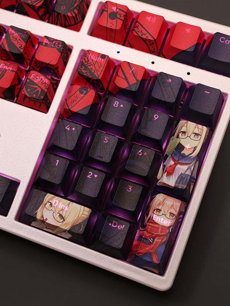 謎之女主角X透光RGB108鍵標準配列衛星軸鍵帽-ZUIHANG SHOP