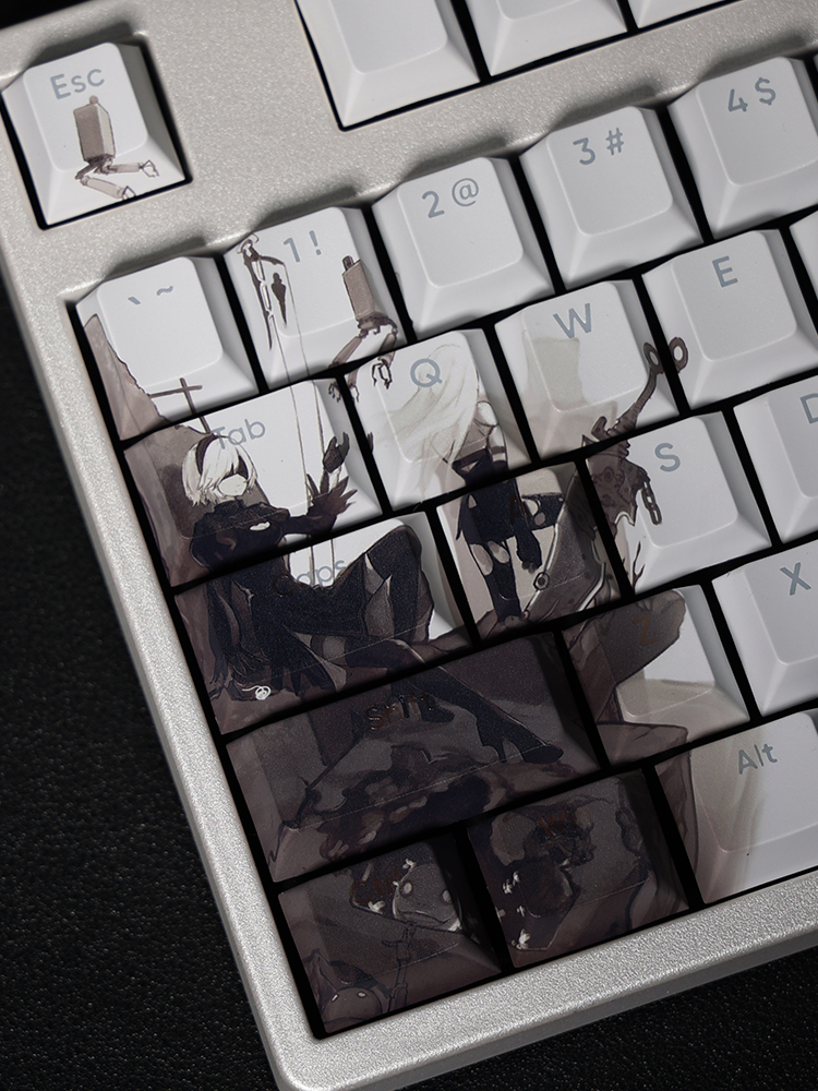 尼爾機械紀元透光RGB108鍵標準配列衛星軸鍵帽-ZUIHANG SHOP