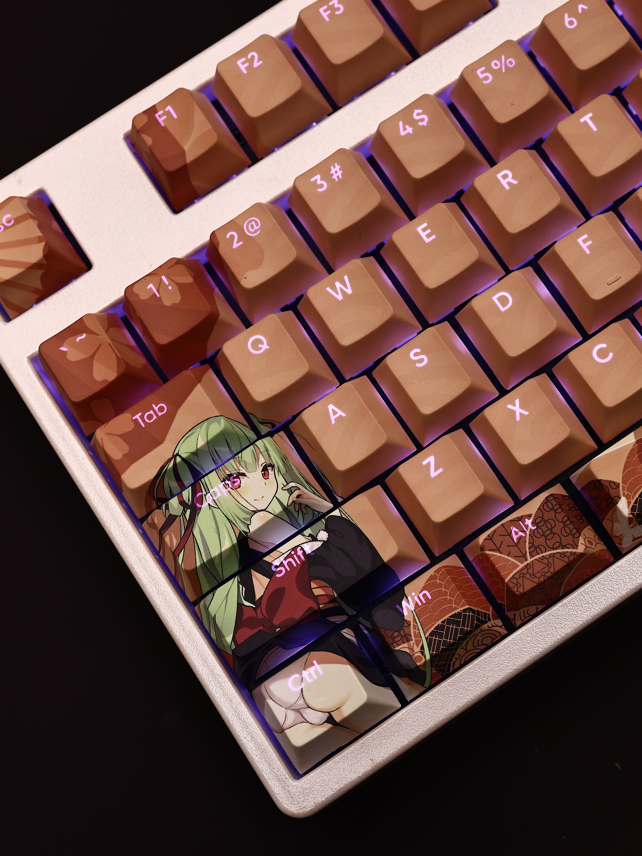 從雨千戀萬花透光RGB108鍵標準配列衛星軸鍵帽-ZUIHANG SHOP