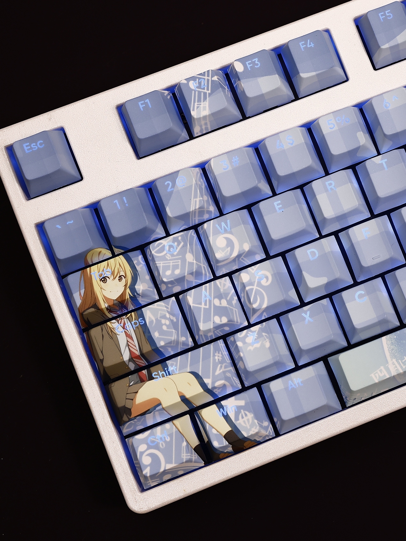 四月是你的謊言宮圓薰透光RGB108鍵標準配列衛星軸鍵帽-ZUIHANG SHOP