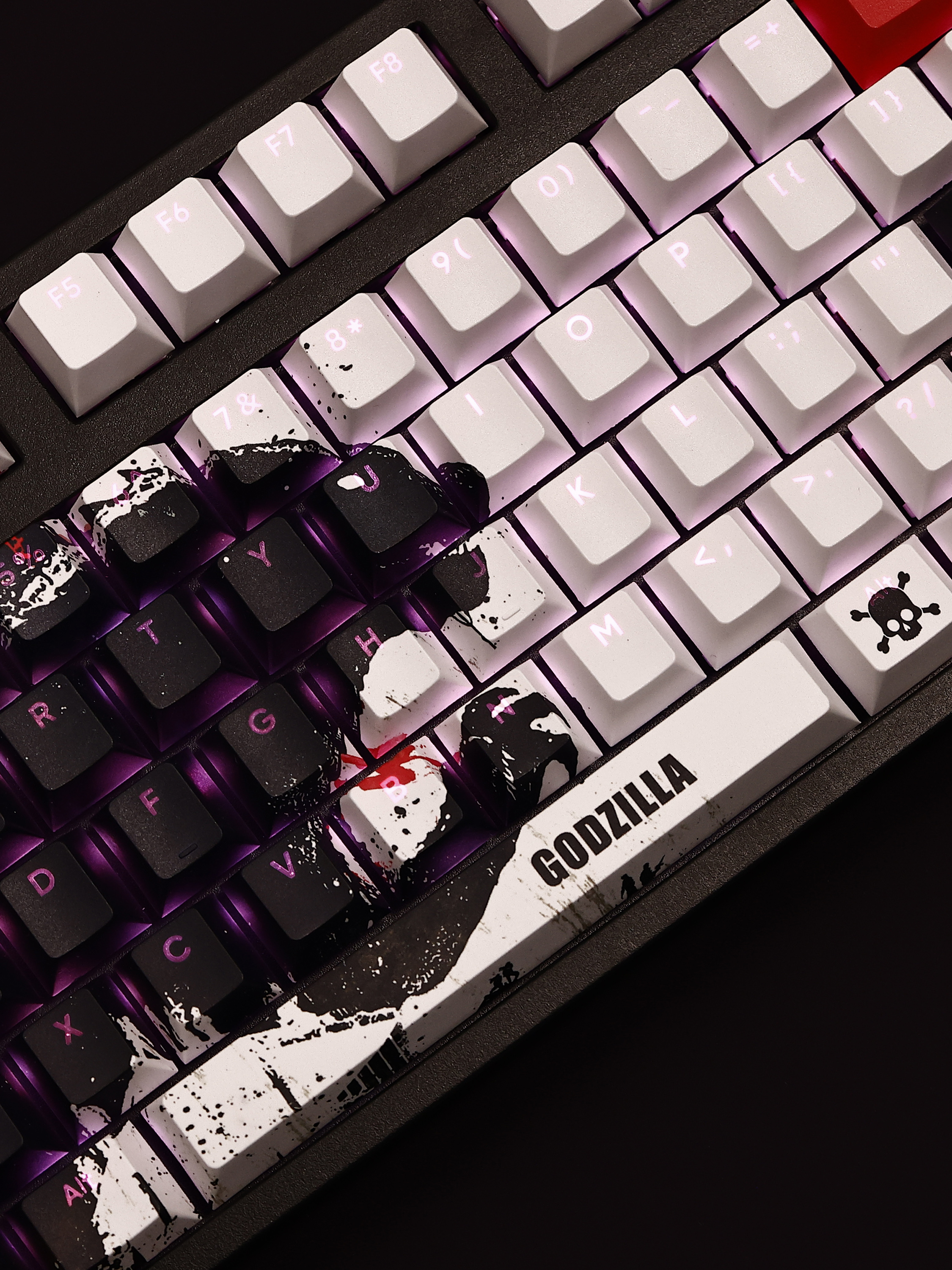哥吉拉怪獸之王透光RGB108鍵標準配列衛星軸鍵帽-ZUIHANG SHOP