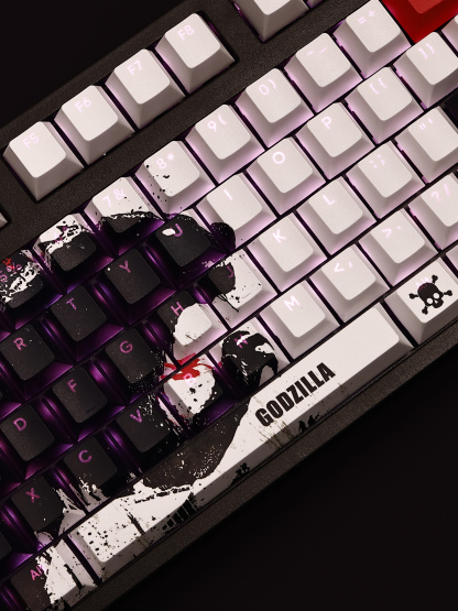 哥吉拉怪獸之王透光RGB108鍵標準配列衛星軸鍵帽-ZUIHANG SHOP