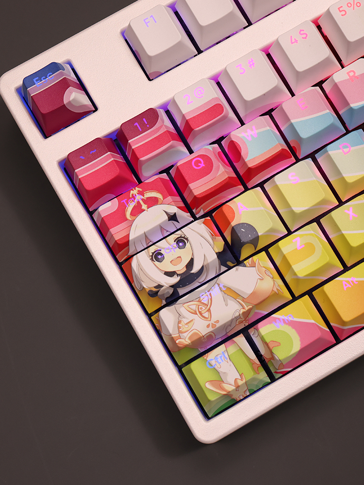 派蒙原神透光RGB108鍵標準配列衛星軸鍵帽-ZUIHANG SHOP