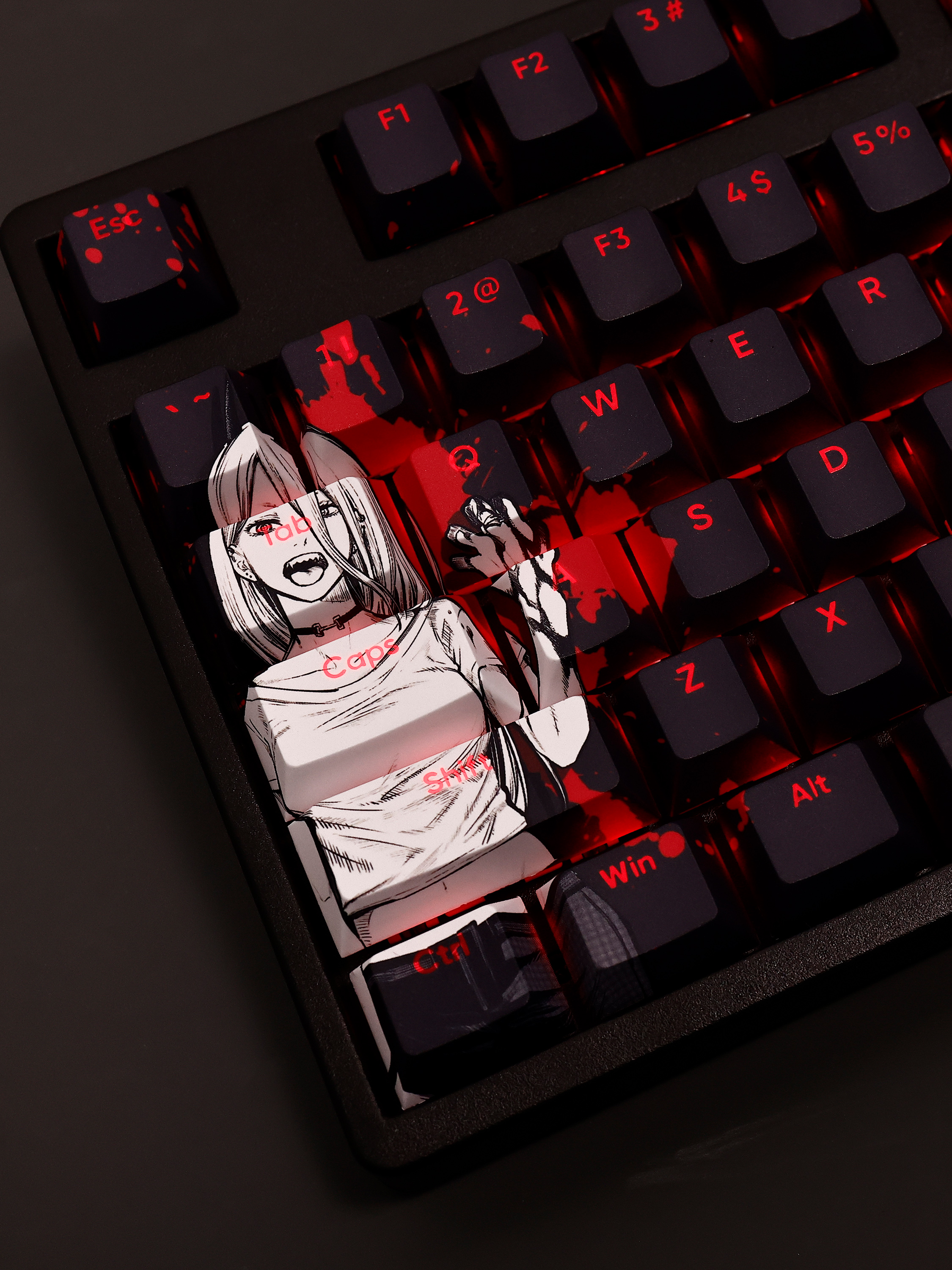 鏈鋸人透光RGB108鍵標準配列衛星軸鍵帽-ZUIHANG SHOP