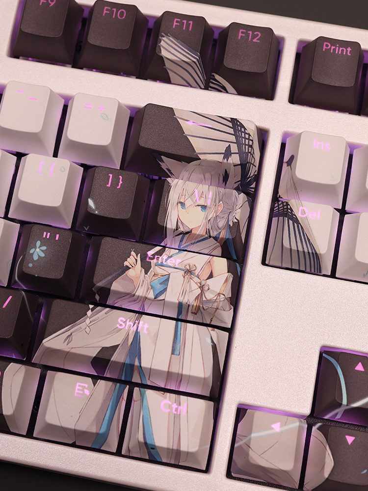 碧藍航線江風透光RGB108鍵標準配列衛星軸鍵帽-ZUIHANG SHOP