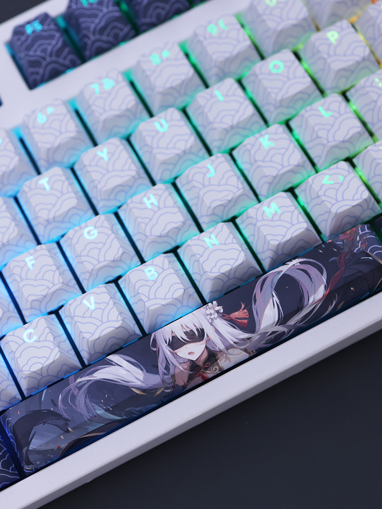 鏡流透光RGB108鍵標準配列衛星軸鍵帽-ZUIHANG SHOP