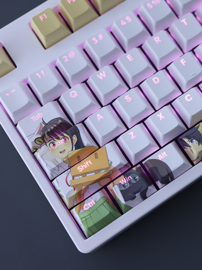 鈴芽之旅透光RGB108鍵標準配列衛星軸鍵帽-ZUIHANG SHOP