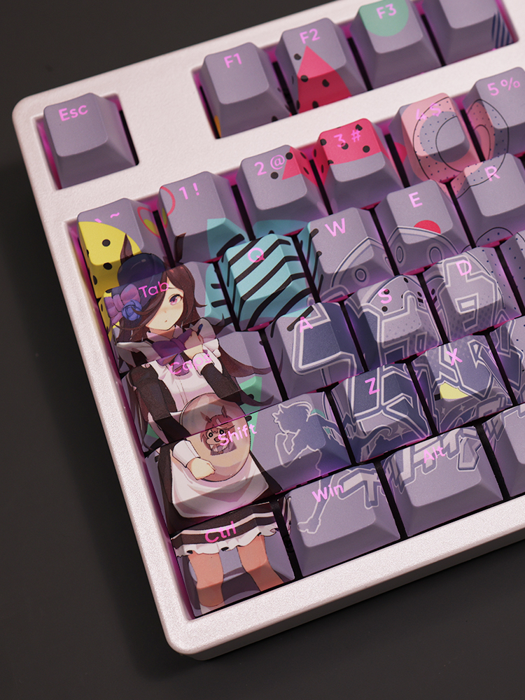 米浴賽馬娘透光RGB108鍵標準配列衛星軸鍵帽-ZUIHANG SHOP