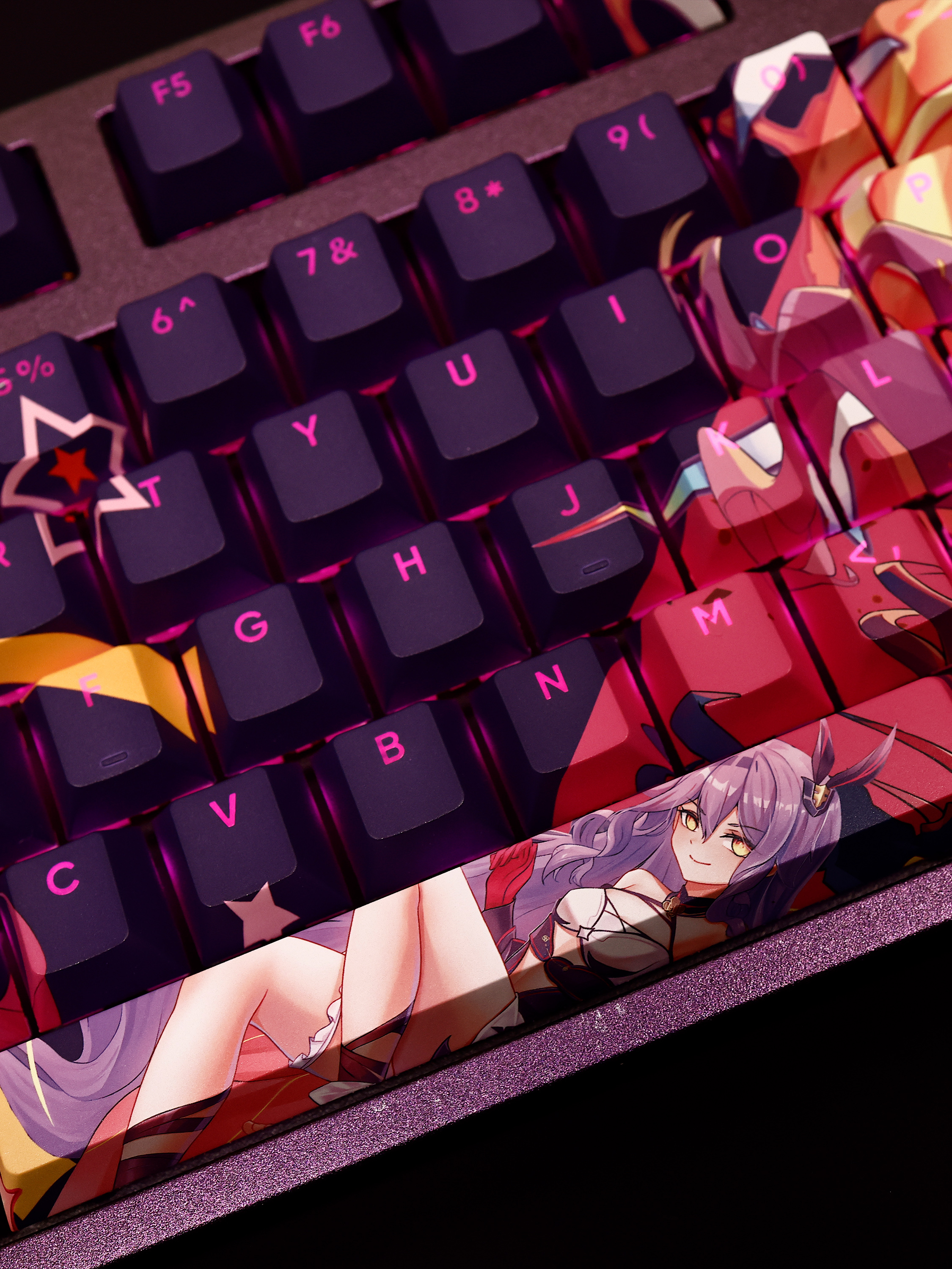 奇蹟魔法少女西琳崩壞3透光RGB108鍵標準配列衛星軸鍵帽-ZUIHANG SHOP