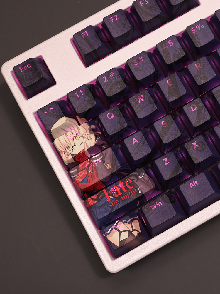 謎之女主角X透光RGB108鍵標準配列衛星軸鍵帽-ZUIHANG SHOP