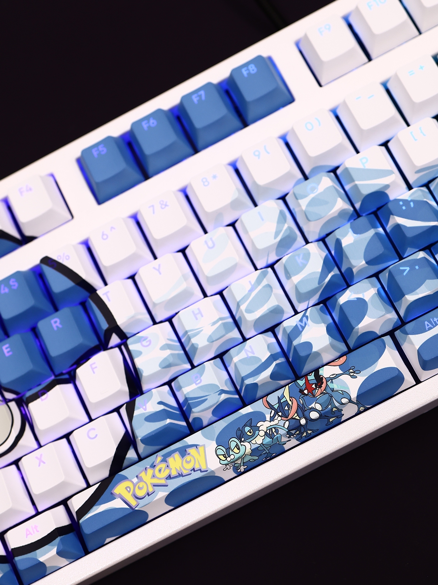 甲賀忍蛙透光RGB108鍵標準配列衛星軸鍵帽