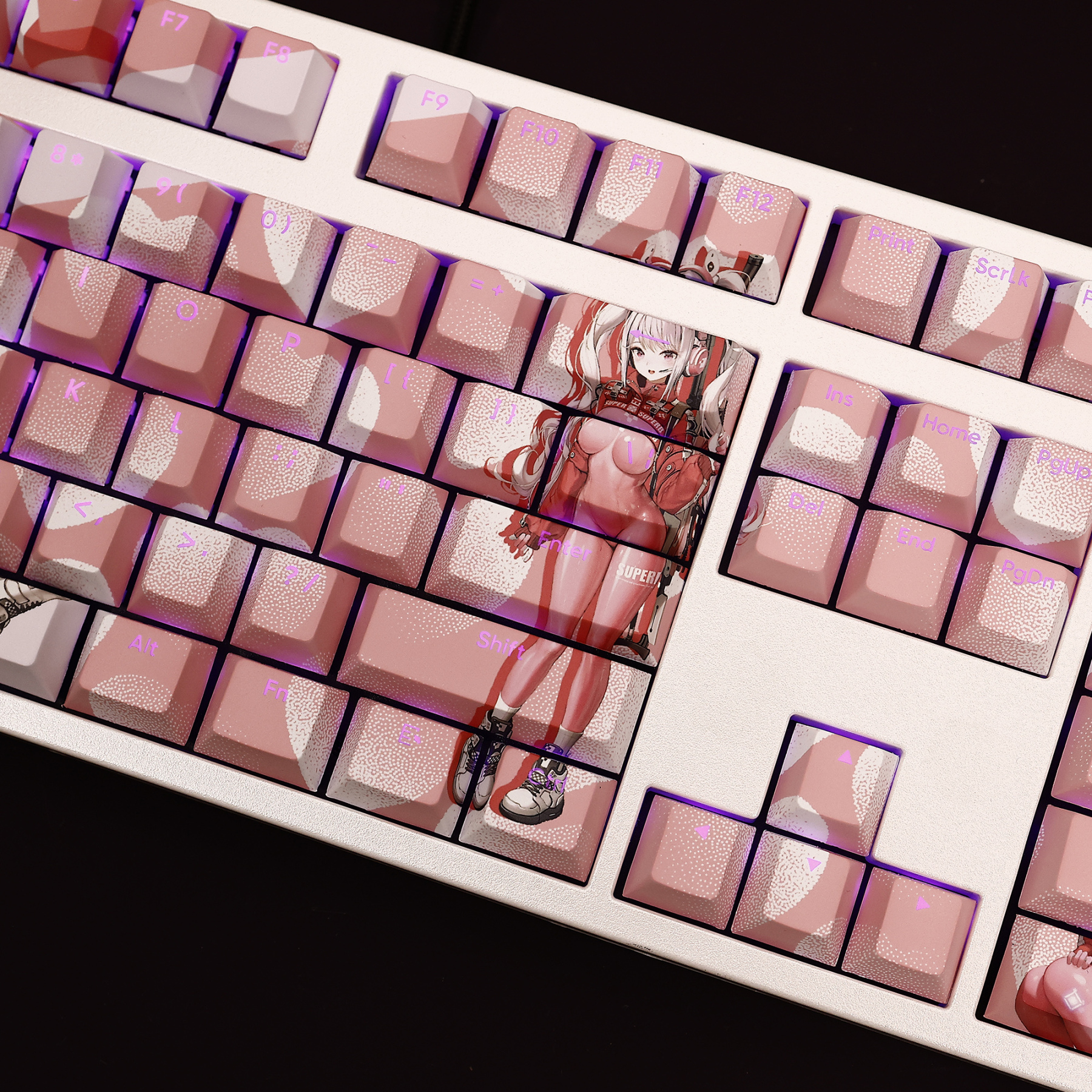 勝利女神nikke透光RGB108鍵標準配列衛星軸鍵帽