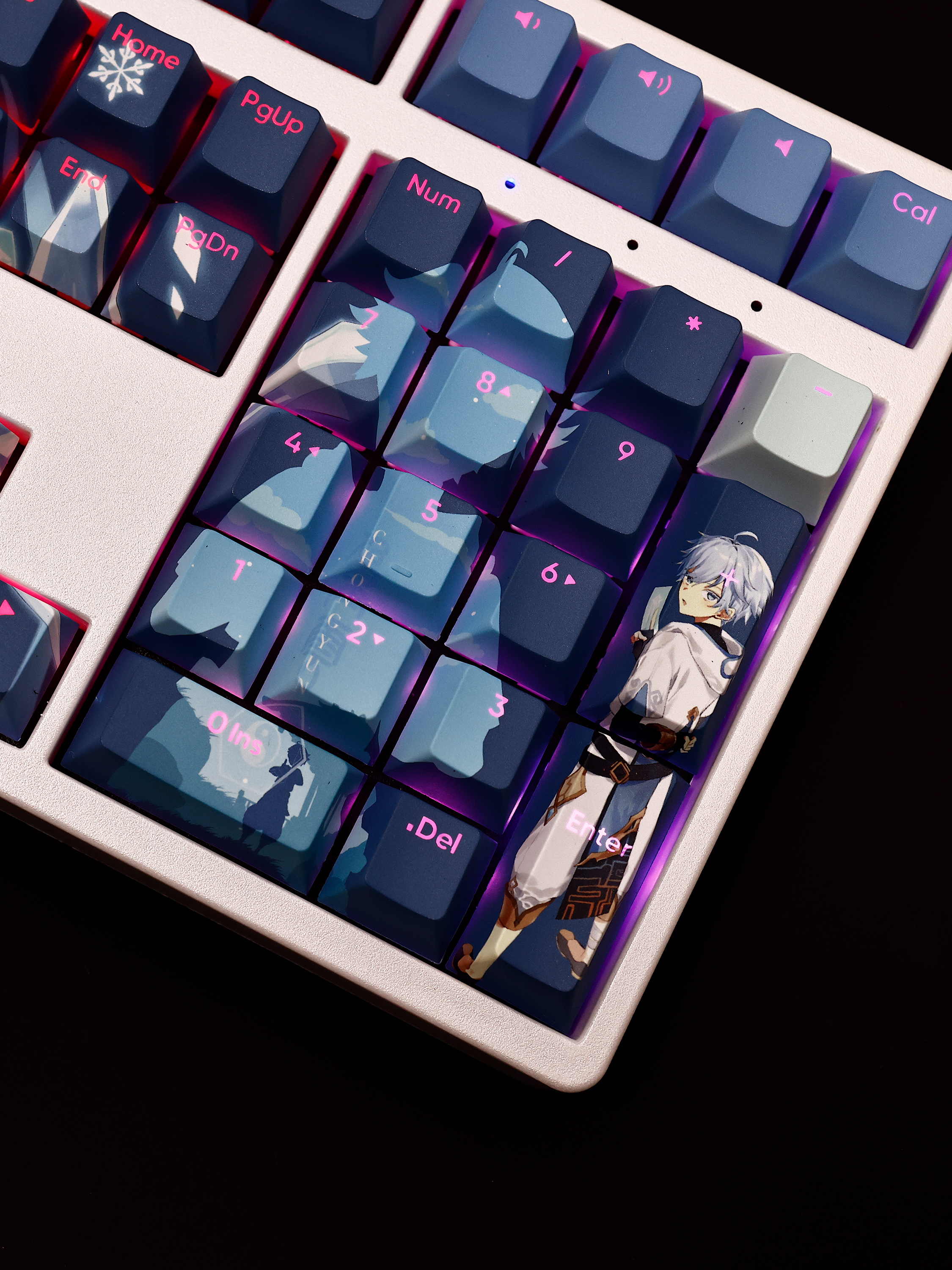 重雲原神透光RGB108鍵標準配列衛星軸鍵帽-ZUIHANG SHOP