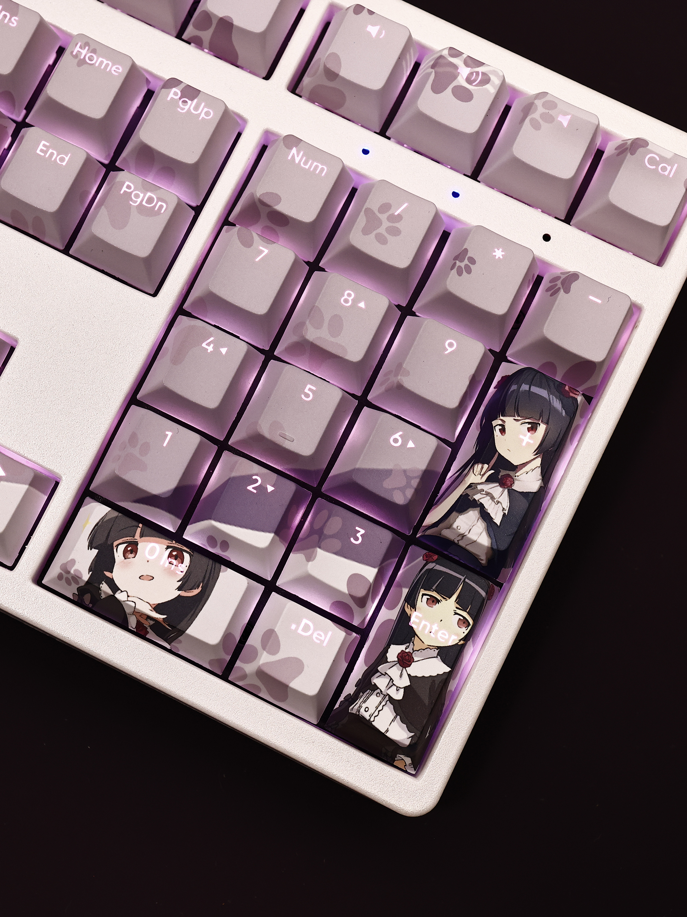 五更琉璃透光RGB108鍵標準配列衛星軸鍵帽-ZUIHANG SHOP