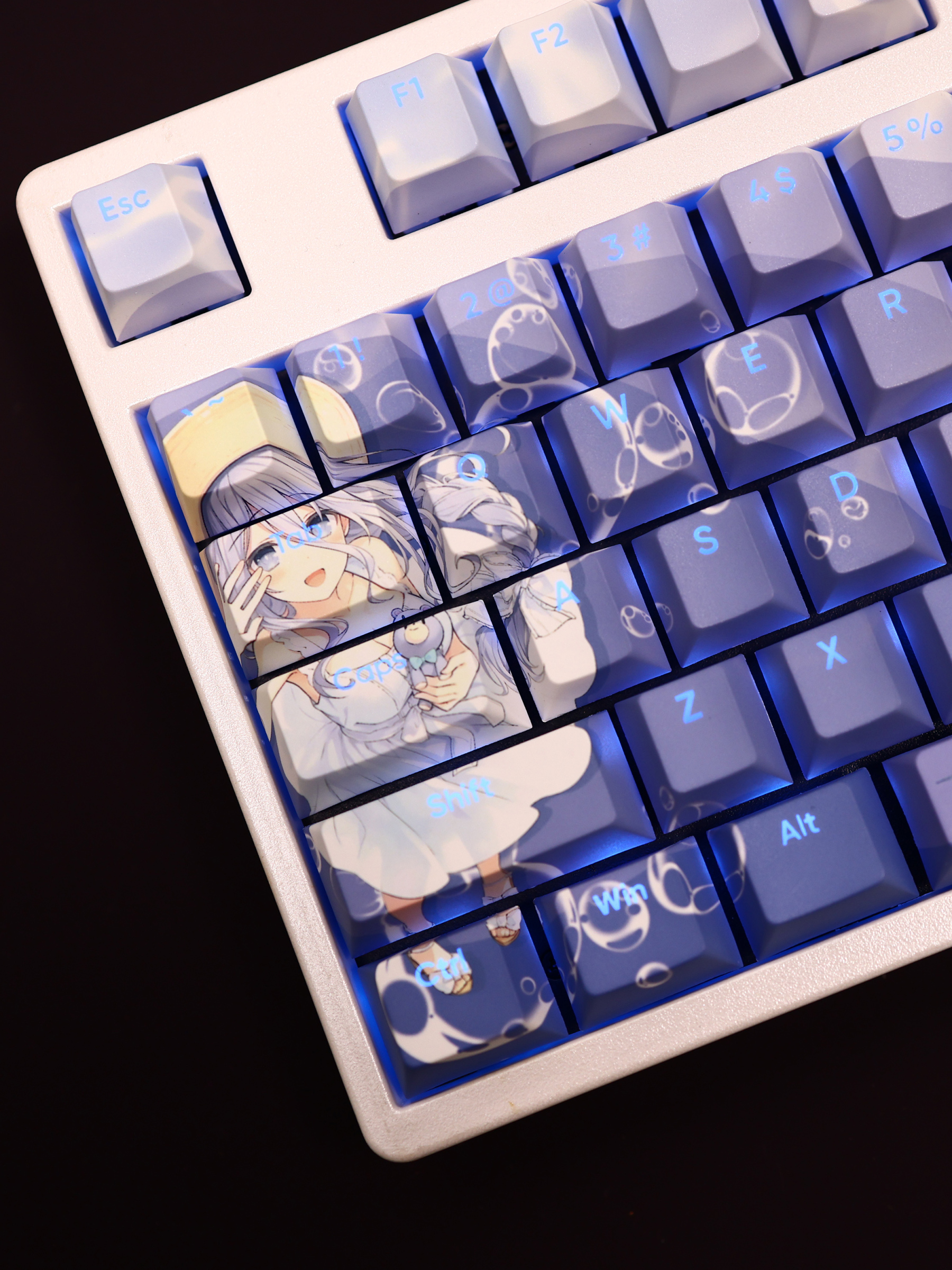 約會大作戰崇宮澪透光RGB108鍵標準配列衛星軸鍵帽