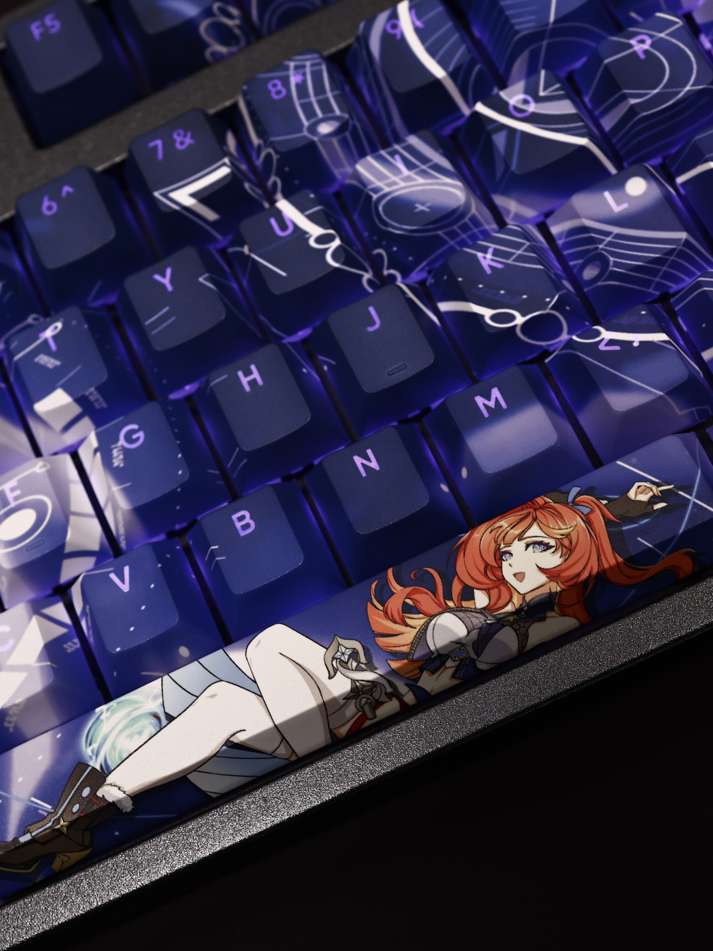 希娜狄雅透光RGB108鍵標準配列衛星軸鍵帽