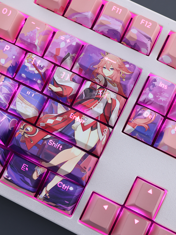 八重神子透光RGB108鍵標準配列衛星軸鍵帽-ZUIHANG SHOP