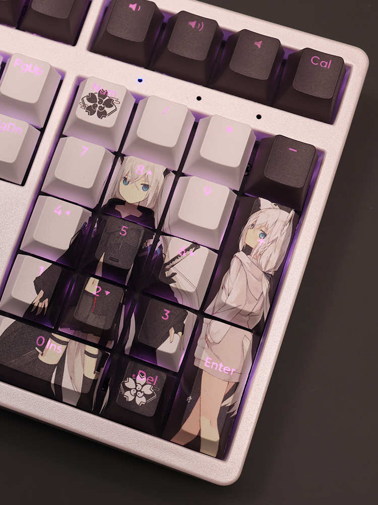 碧藍航線江風透光RGB108鍵標準配列衛星軸鍵帽-ZUIHANG SHOP