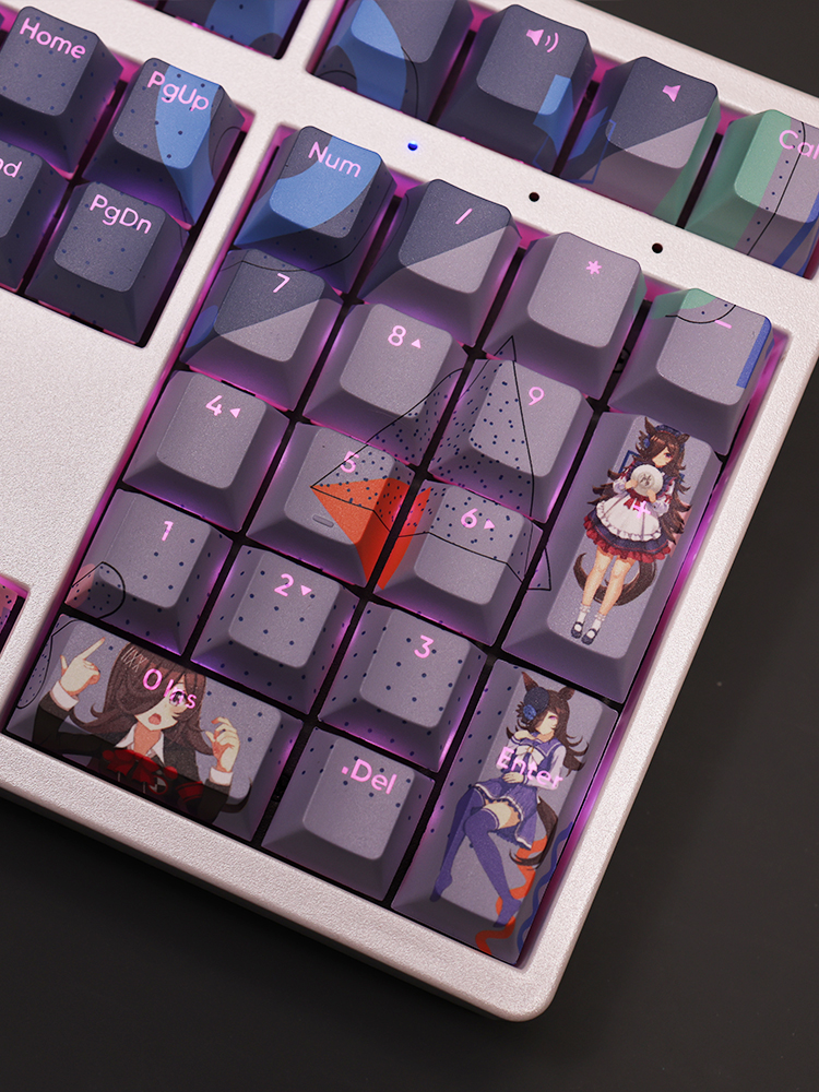 米浴賽馬娘透光RGB108鍵標準配列衛星軸鍵帽-ZUIHANG SHOP
