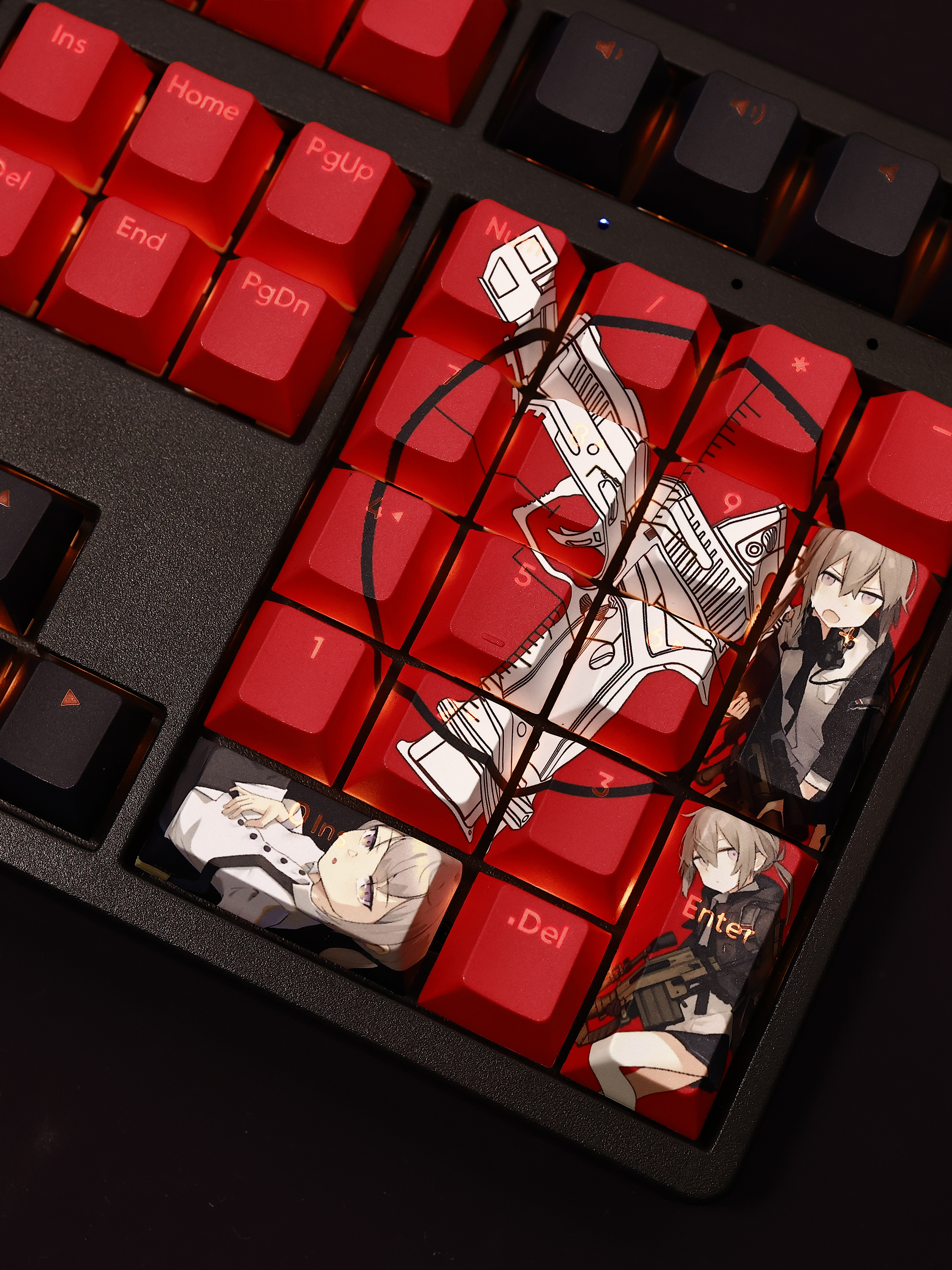 M200少女前線透光RGB108鍵標準配列衛星軸鍵帽-ZUIHANG SHOP