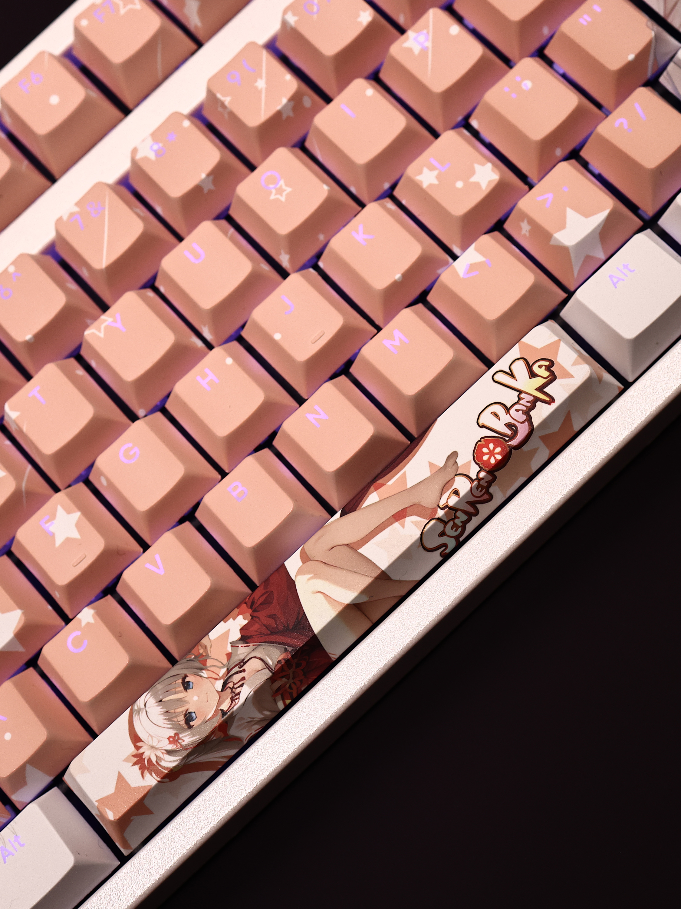 千戀萬花朝武芳乃透光RGB108鍵標準配列衛星軸鍵帽-ZUIHANG SHOP