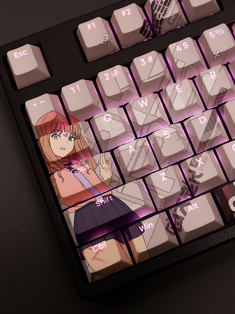 南夢芽電光機王透光RGB108鍵標準配列衛星軸鍵帽-ZUIHANG SHOP