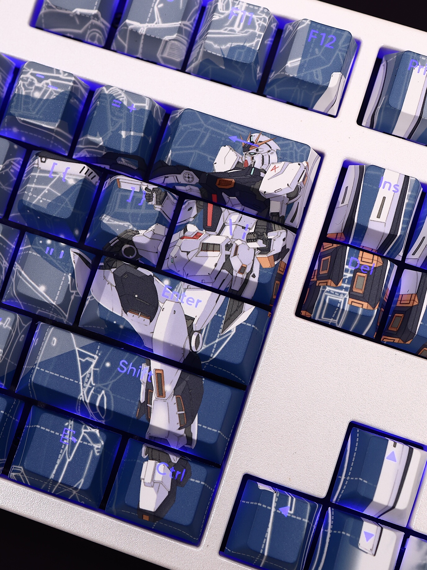 機動戰士RX-93透光RGB108鍵標準配列衛星軸鍵帽-ZUIHANG SHOP