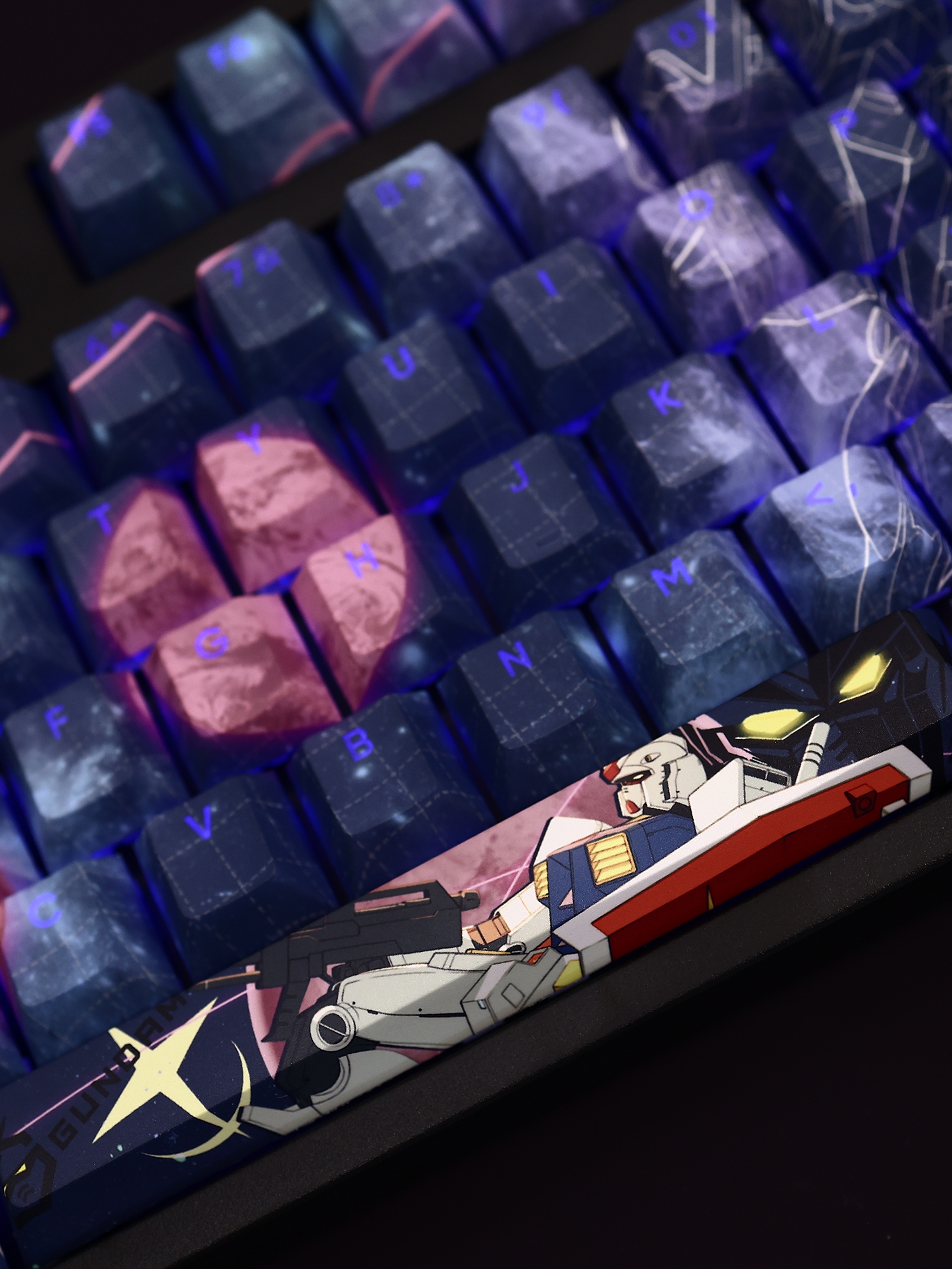 元祖高達透光RGB108鍵標準配列衛星軸鍵帽