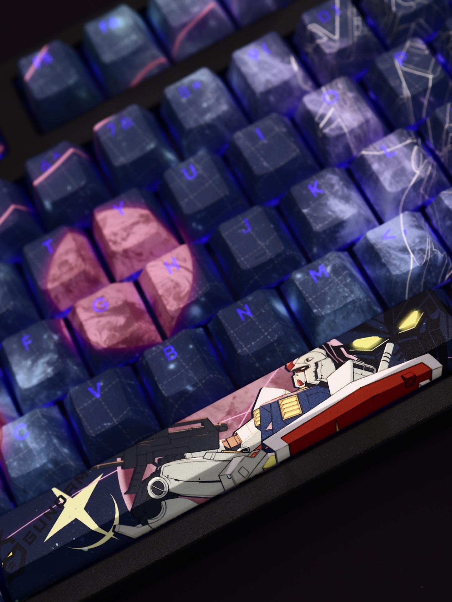元祖高達透光RGB108鍵標準配列衛星軸鍵帽