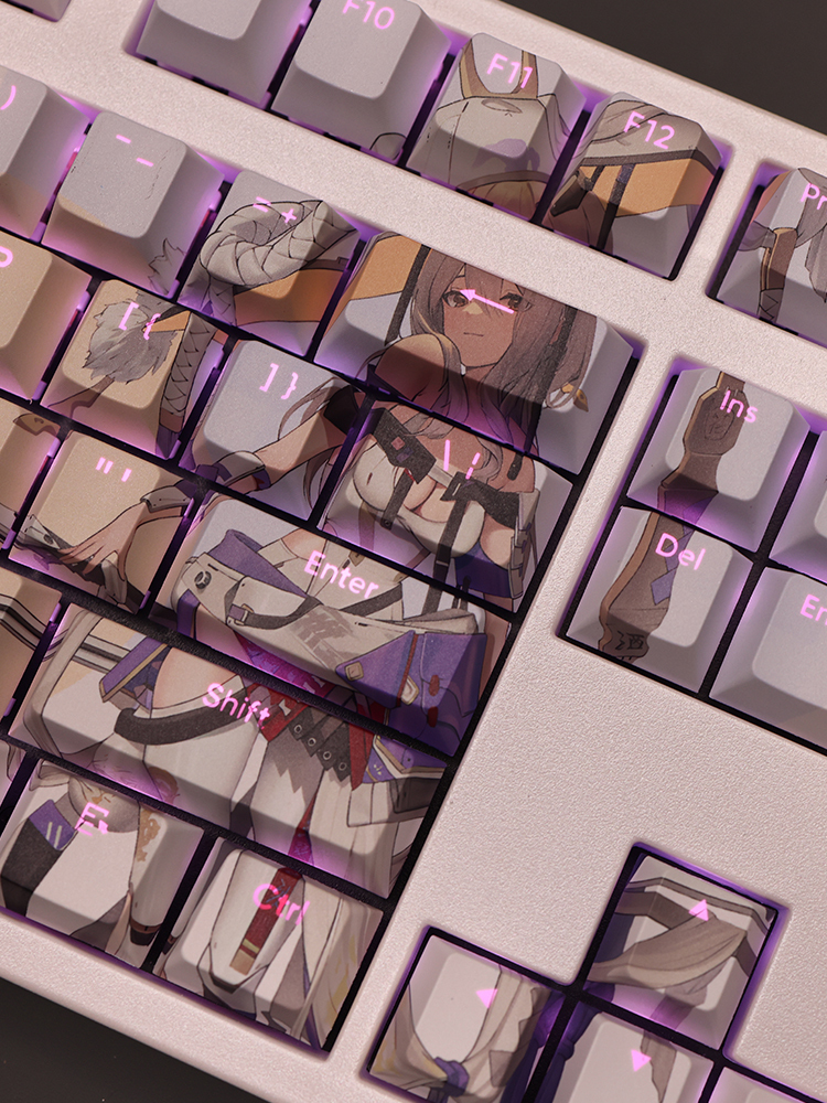 勝利女神nikke紅蓮透光RGB108鍵標準配列衛星軸鍵帽-ZUIHANG SHOP