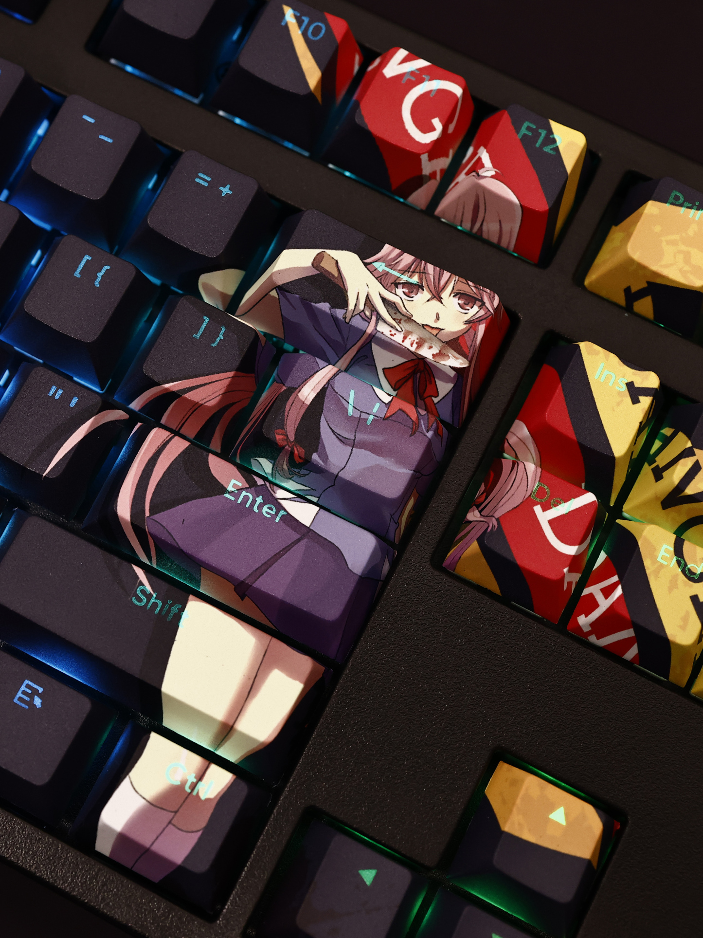 我妻由乃透光RGB108鍵標準配列衛星軸鍵帽-ZUIHANG SHOP