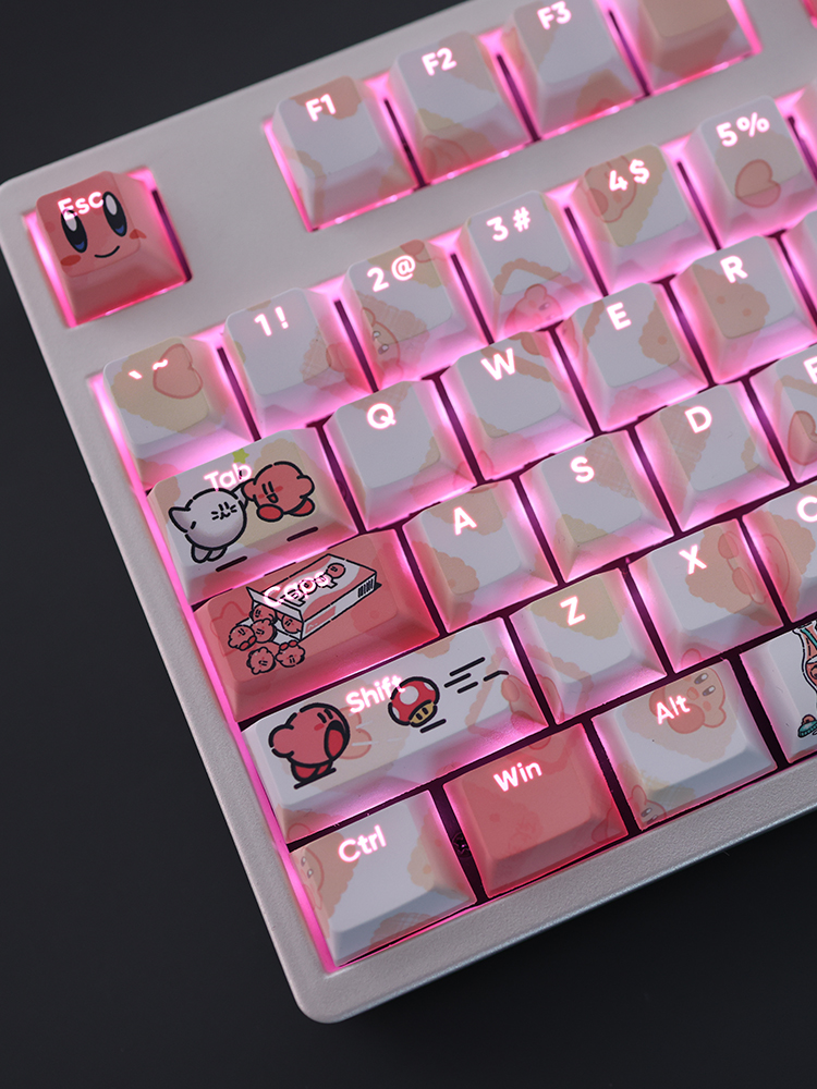 星之卡比透光RGB108鍵標準配列衛星軸鍵帽-ZUIHANG SHOP