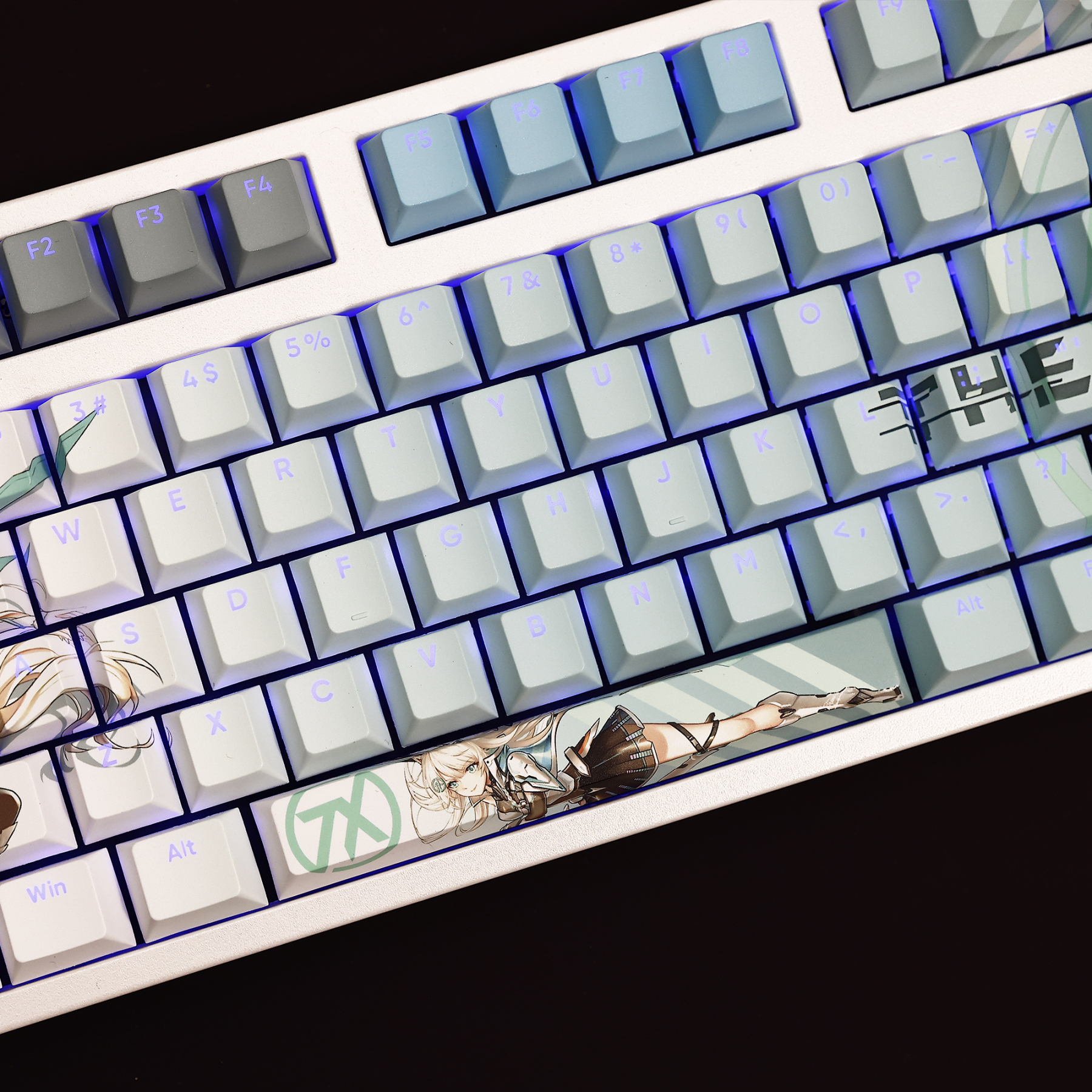 天選姬透光RGB108鍵標準配列衛星軸鍵帽