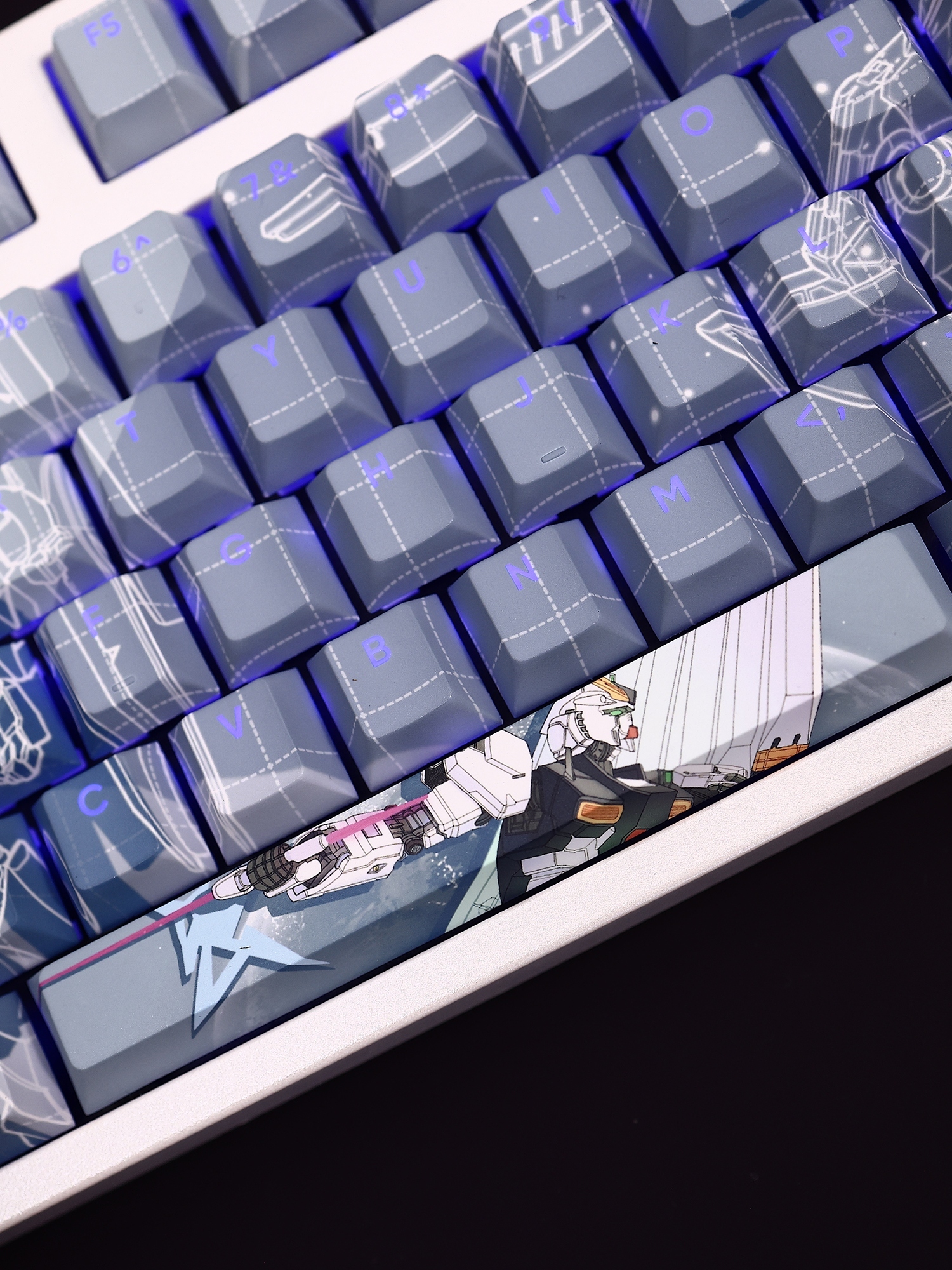 機動戰士RX-93透光RGB108鍵標準配列衛星軸鍵帽