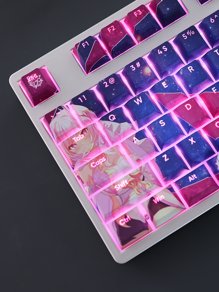 愛莉希雅透光RGB108鍵標準配列衛星軸鍵帽-ZUIHANG SHOP