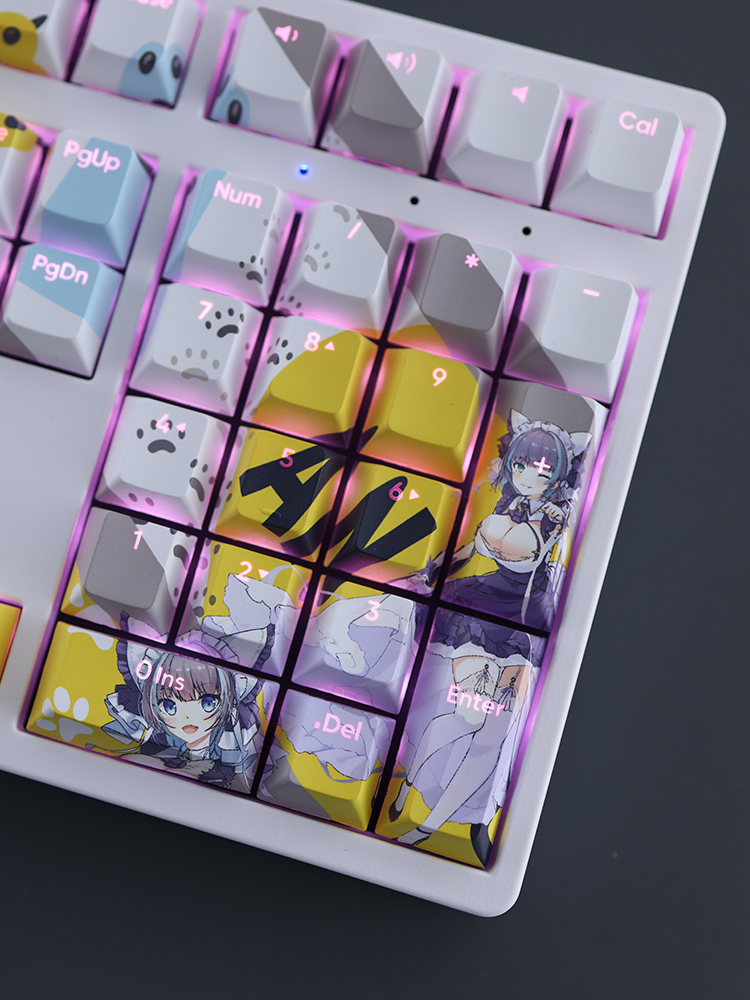 柴郡碧藍航線透光RGB108鍵標準配列衛星軸鍵帽-ZUIHANG SHOP