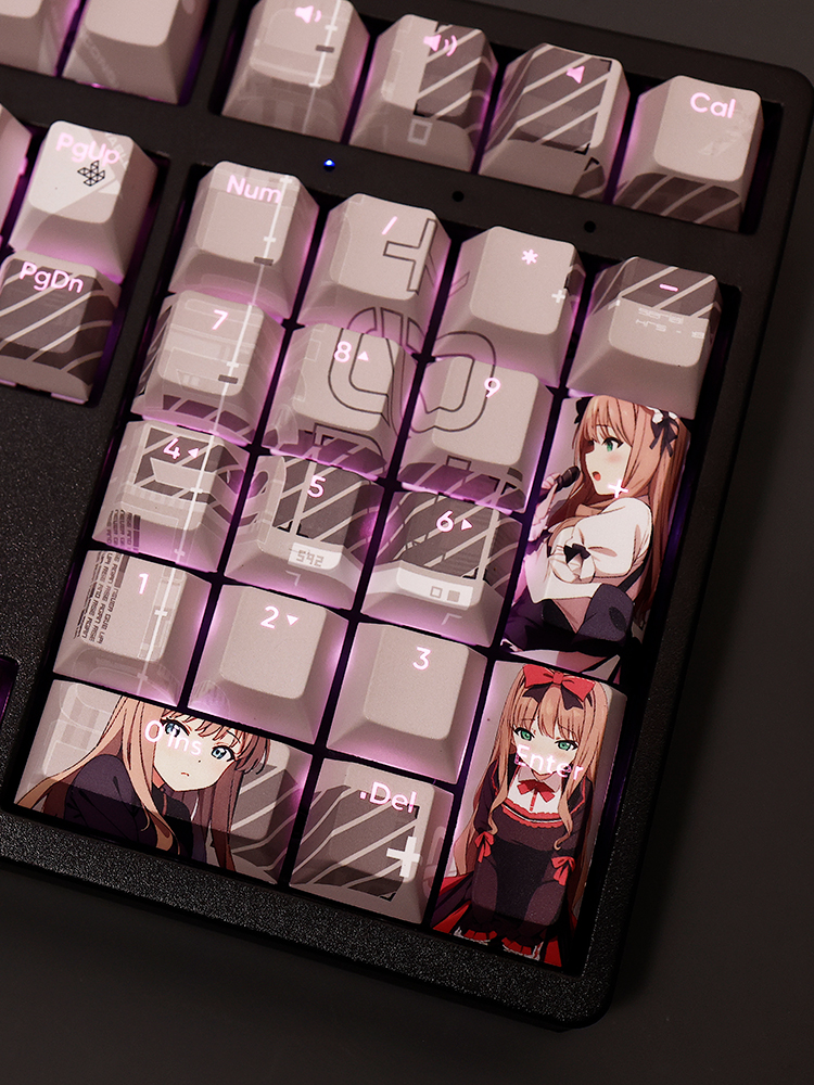 南夢芽電光機王透光RGB108鍵標準配列衛星軸鍵帽-ZUIHANG SHOP