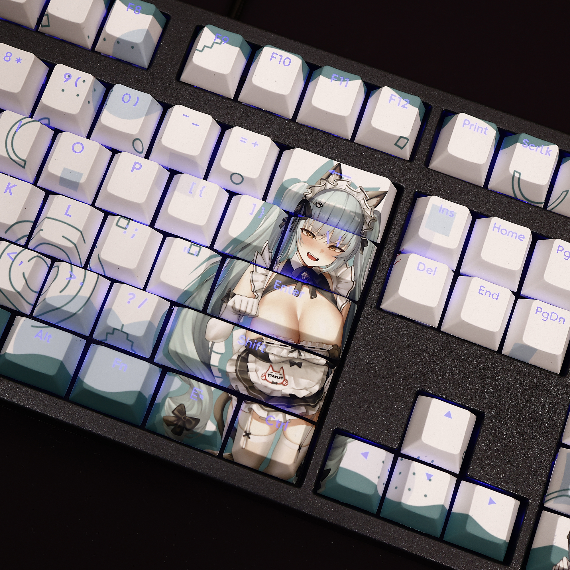 勝利女神NIKKE普麗瓦蒂透光RGB108鍵標準配列衛星軸鍵帽
