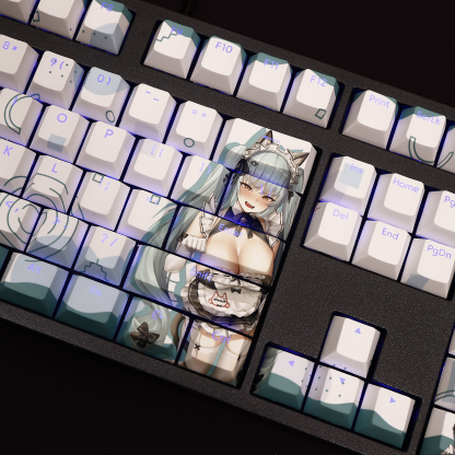 勝利女神NIKKE普麗瓦蒂透光RGB108鍵標準配列衛星軸鍵帽