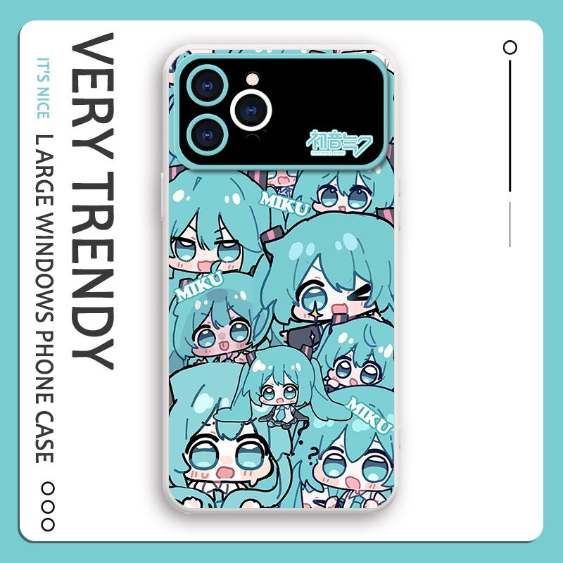 Miku初音未來液態大視窗全包矽膠防摔軟殼-ZUIHANG SHOP