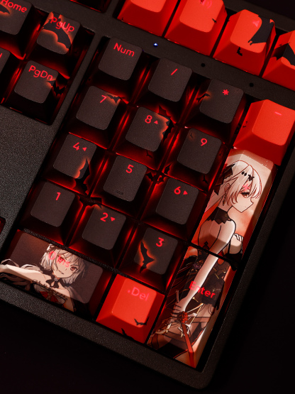 月下誓約德麗莎透光RGB108鍵標準配列衛星軸鍵帽-ZUIHANG SHOP